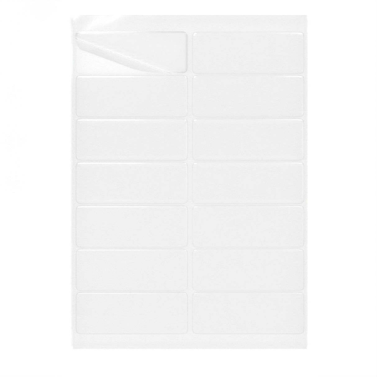 Etykiety samoprzylepne prostokątne