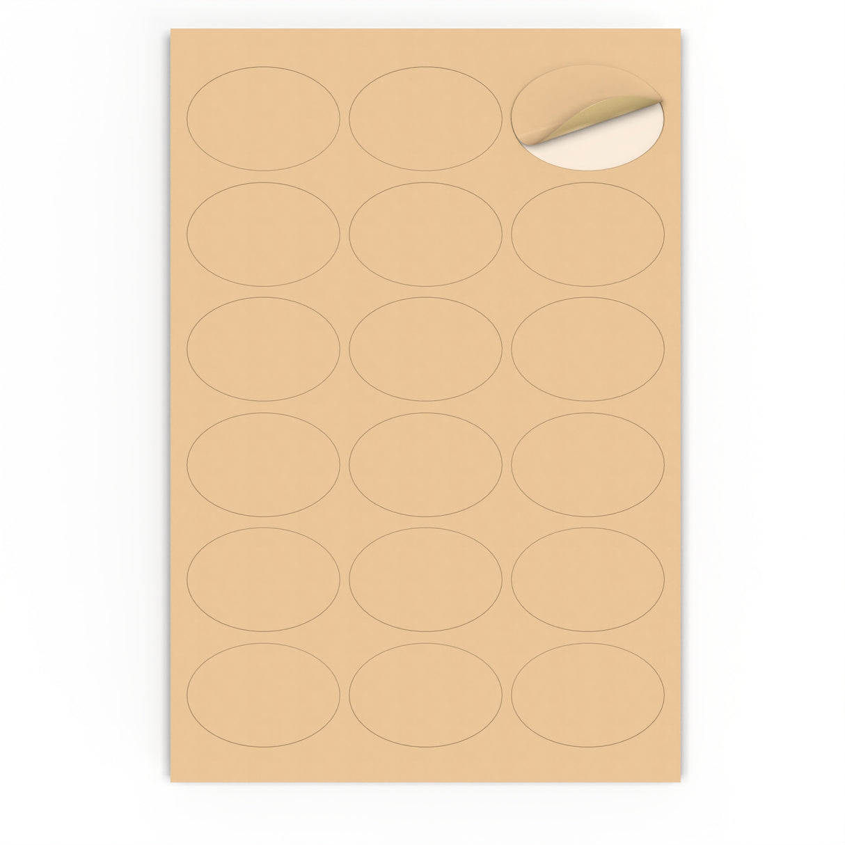 Etykiety samoprtzylepne owalne