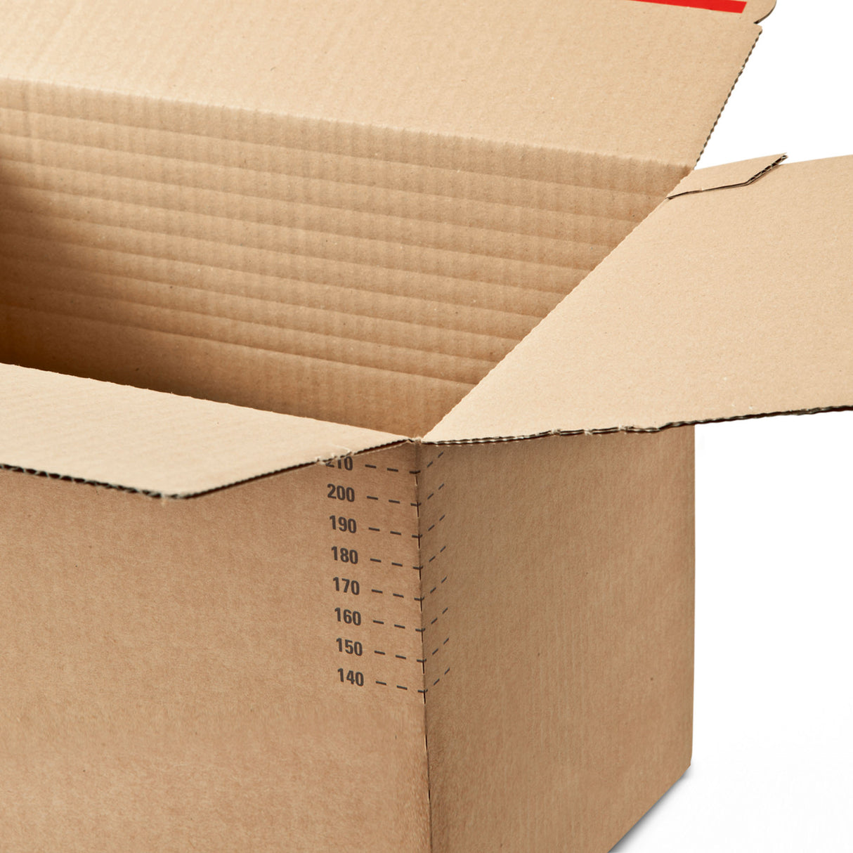Pudełko kartonowe o zmiennej głębokości z samouszczelniającym zamknięciem do wysyłki
