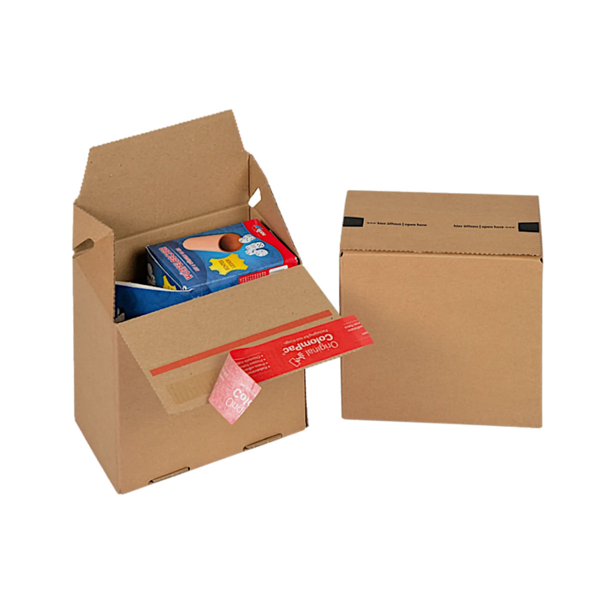 Pudełko kartonowe z samouszczelniającym zamknięciem do wysyłki