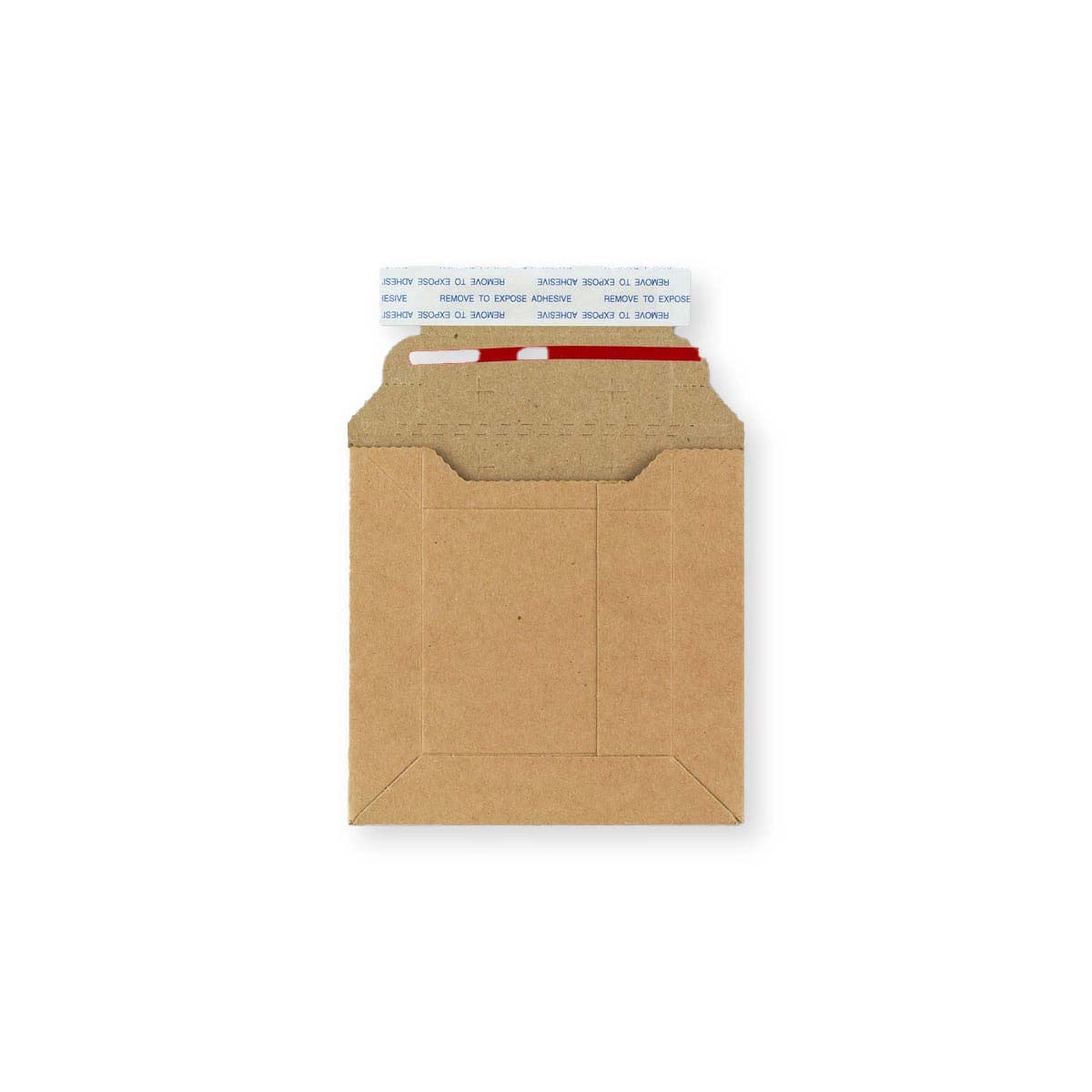 120x120 mm Mocna kartonowa koperta z szarego papieru