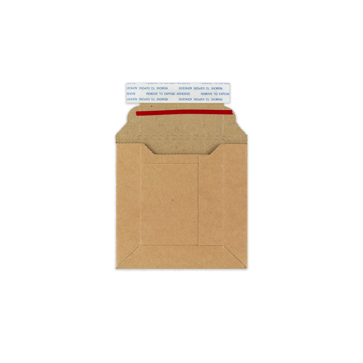 120x120 mm Mocna kartonowa koperta z szarego papieru