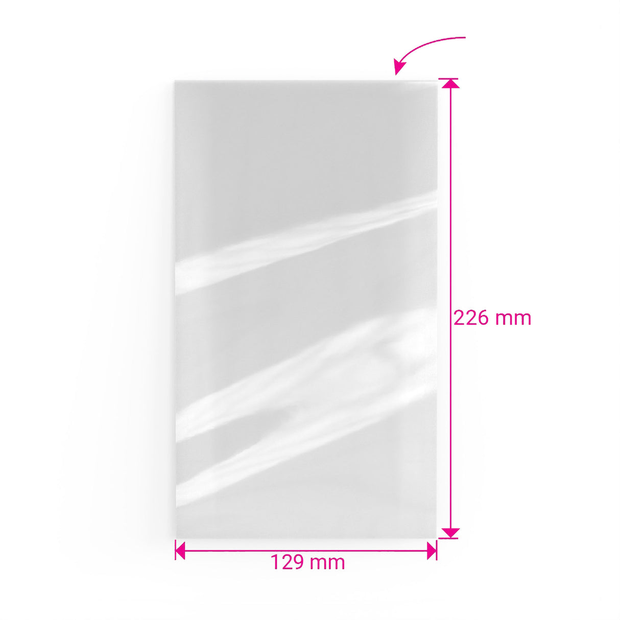 Niezamykalne torebki celofanowe