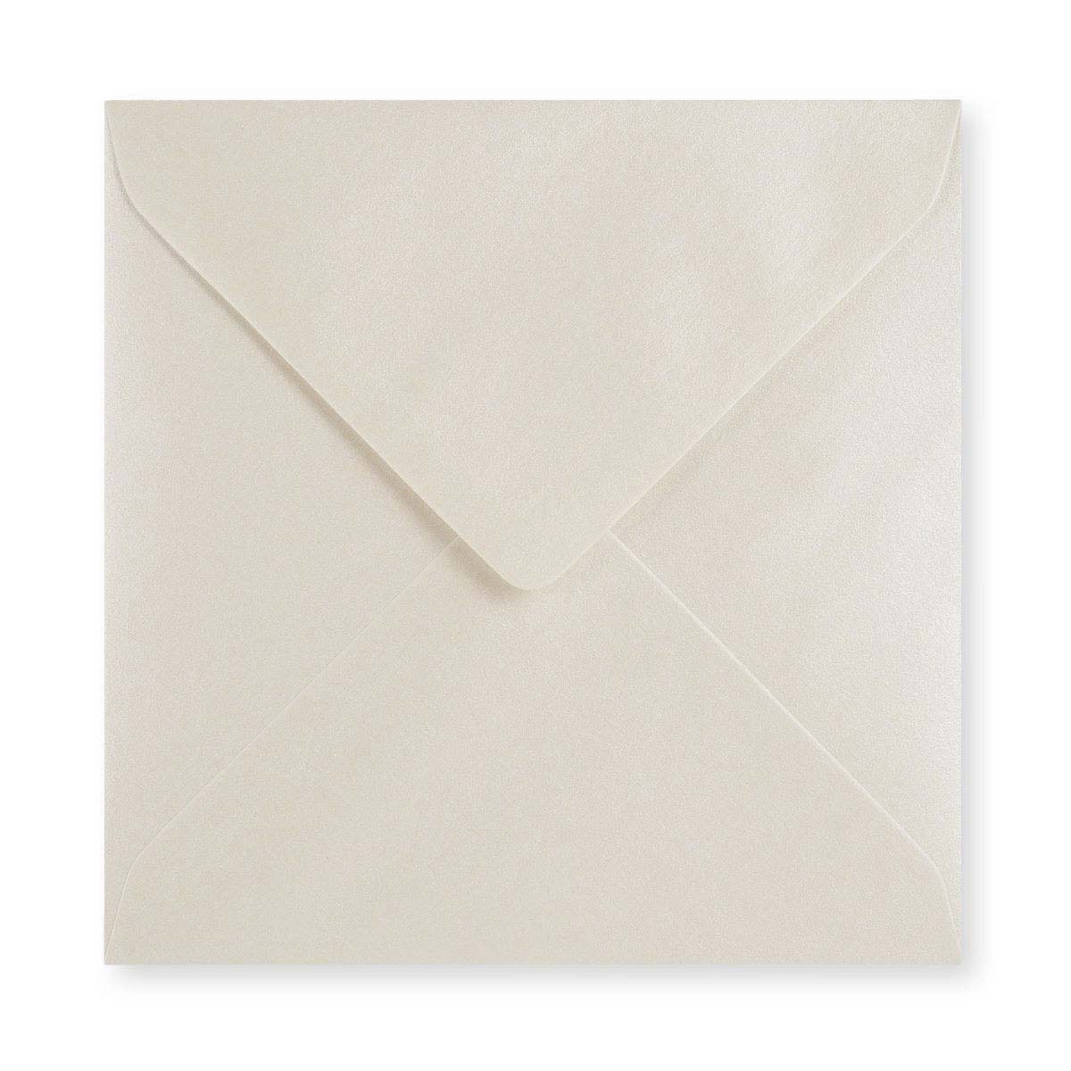 Koperta w odcieniu ostrygowym - Diamentowa Klapka 155x155 mm