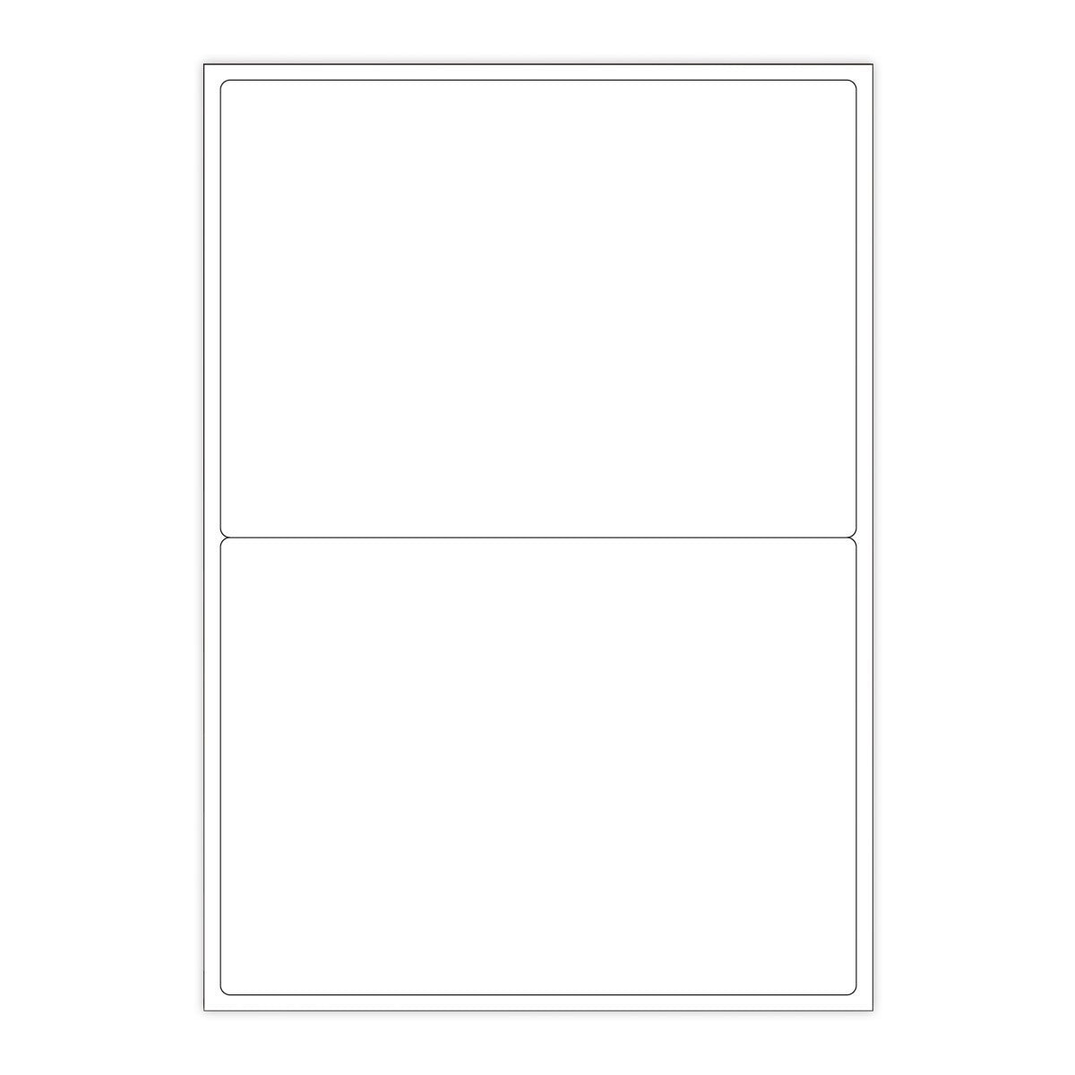 Białe etykiety samoprzylepne