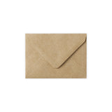 82x113 mm (C7) Brązowa koperta z żebrowanym wzorem