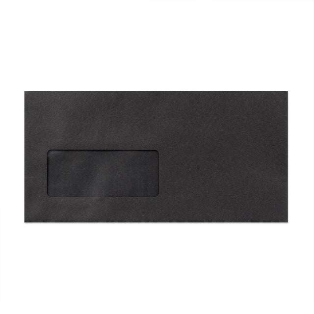 DL Black Peel & Seal Coloured Envelope (110 x 220mm)