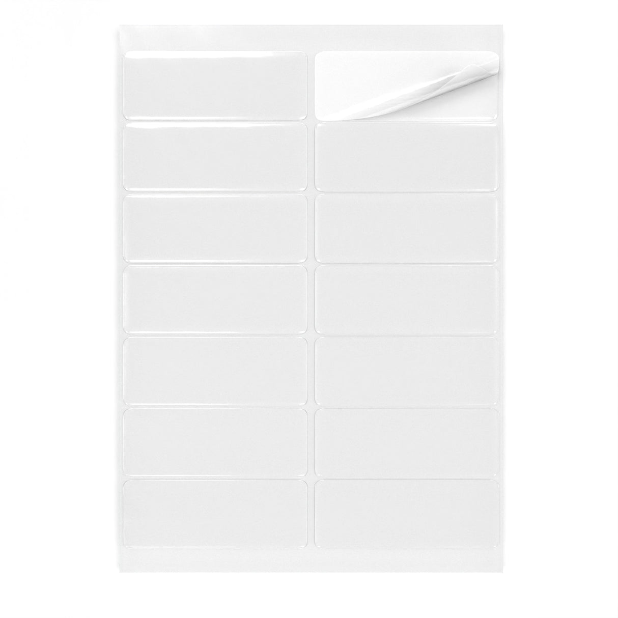 Etykiety samoprzylepne prostokątne