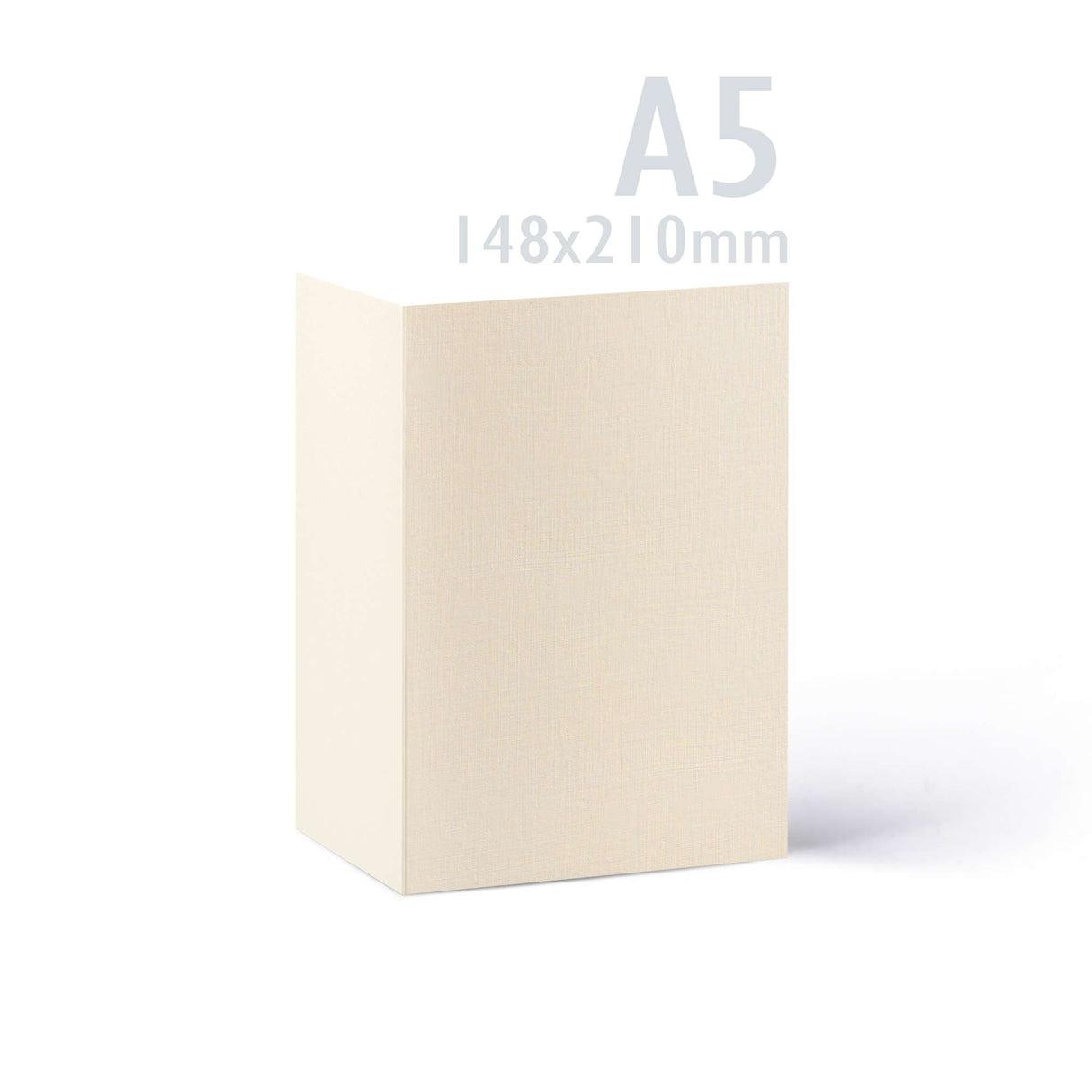 Zestaw kartek i kopert o fakturze lnianej