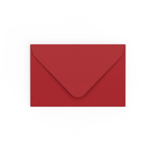 Dark Red Gummed V-Flap Envelope (65 x 94mm)