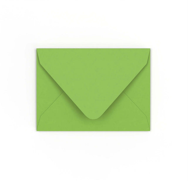 C7 Mid Green Gummed V-Flap Envelope (82 x 113mm)
