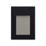 Czarna Koperta z Kartonową Tylną Ścianką 162x114 mm (C6)