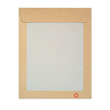 Koperta z Szarego Papieru z Kartonową Tylną Ścianką – z Nadrukiem 267x216 mm