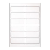 Białe etykiety samoprzylepne