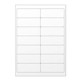 Białe etykiety samoprzylepne