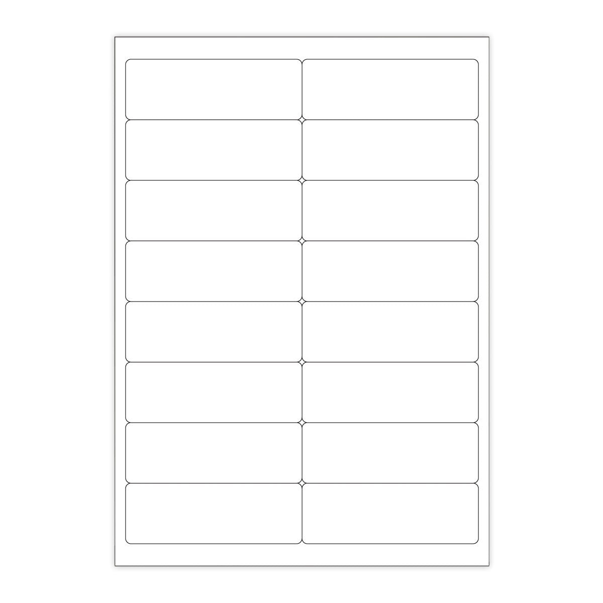 Białe etykiety samoprzylepne