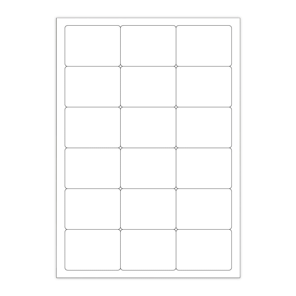 Białe etykiety samoprzylepne