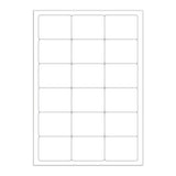 Białe etykiety samoprzylepne