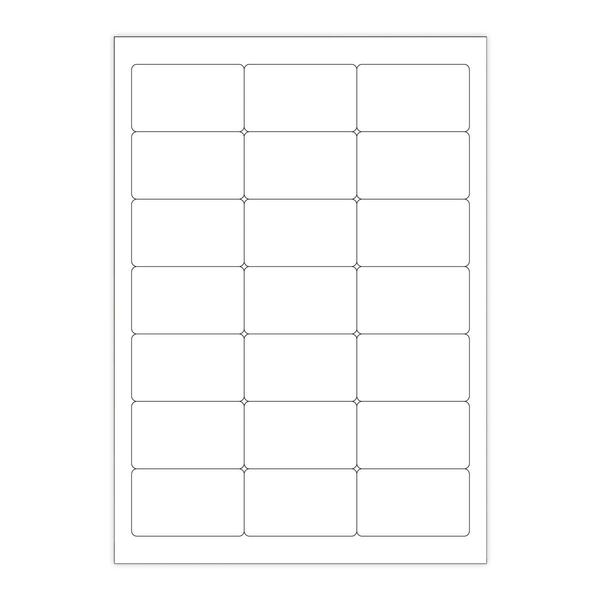 Białe etykiety samoprzylepne