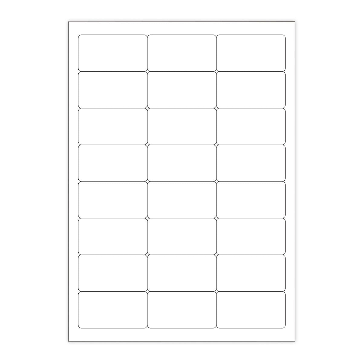 Białe etykiety samoprzylepne